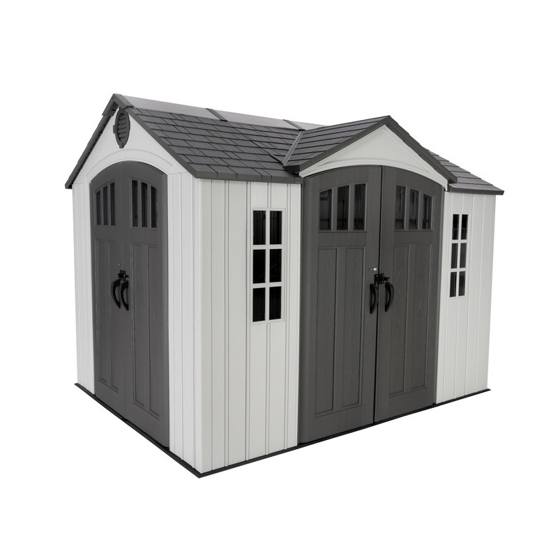 Lifetime 10x8 Dual Entry Outdoor Storage Shed Kit (60467)