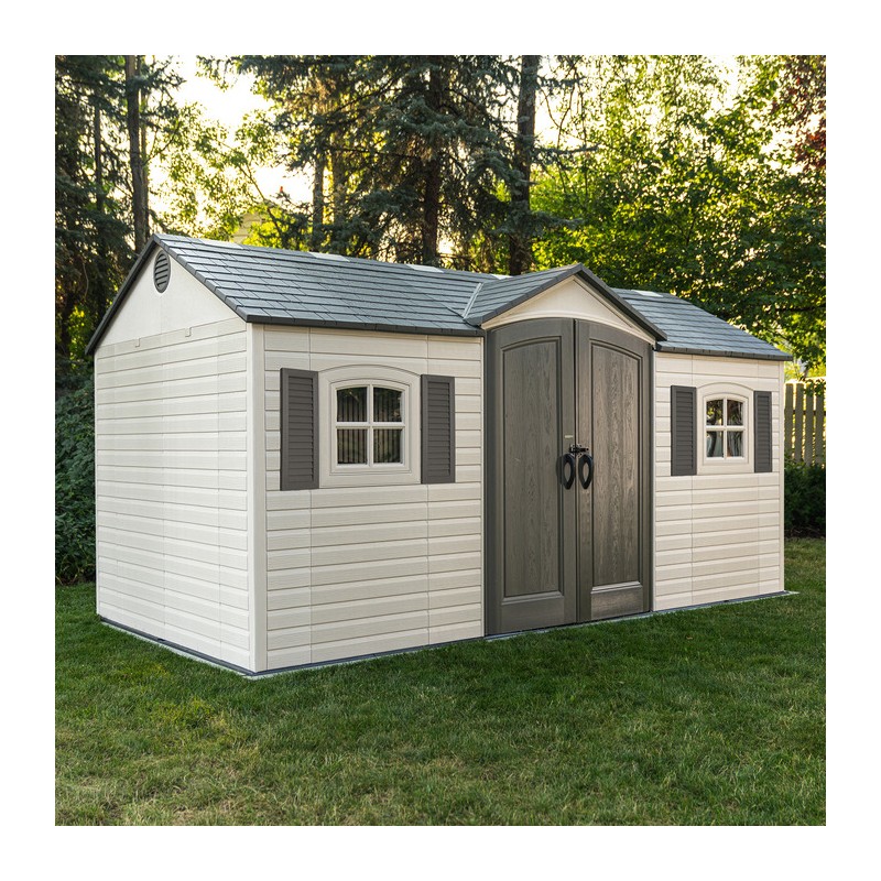 Lifetime 15x8 Legacy Outdoor Plastic Storage Shed Kit (60465)