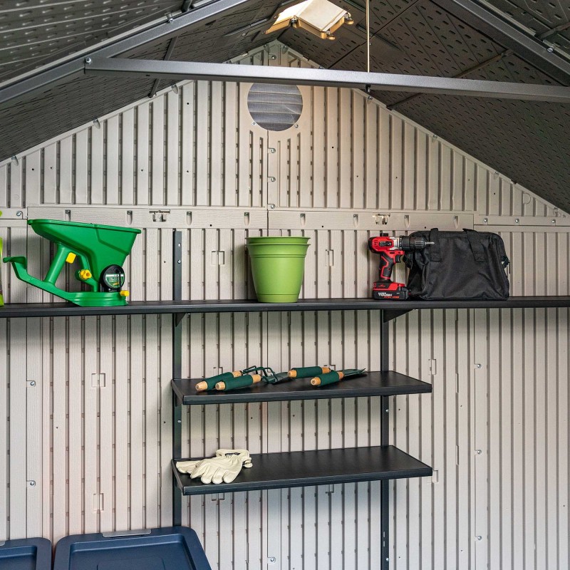 Lifetime 8x15 Plastic Storage Shed Kit W/ 2 Windows (60075) - Image 7