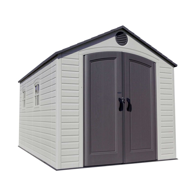 Lifetime 8x15 Plastic Storage Shed Kit W/ 2 Windows (60075)