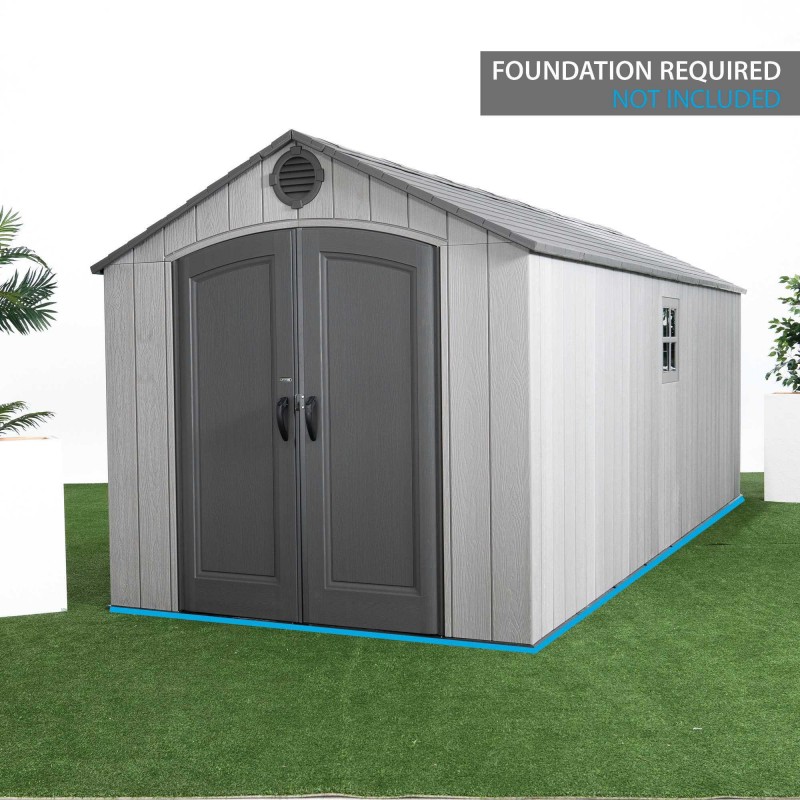 Lifetime 8x20 Plastic Storage Shed Kit (60374) - Image 3