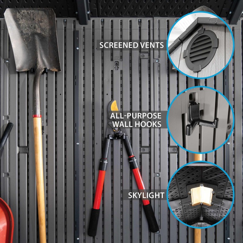 Lifetime 8x20 Plastic Storage Shed Kit (60374) - Image 6