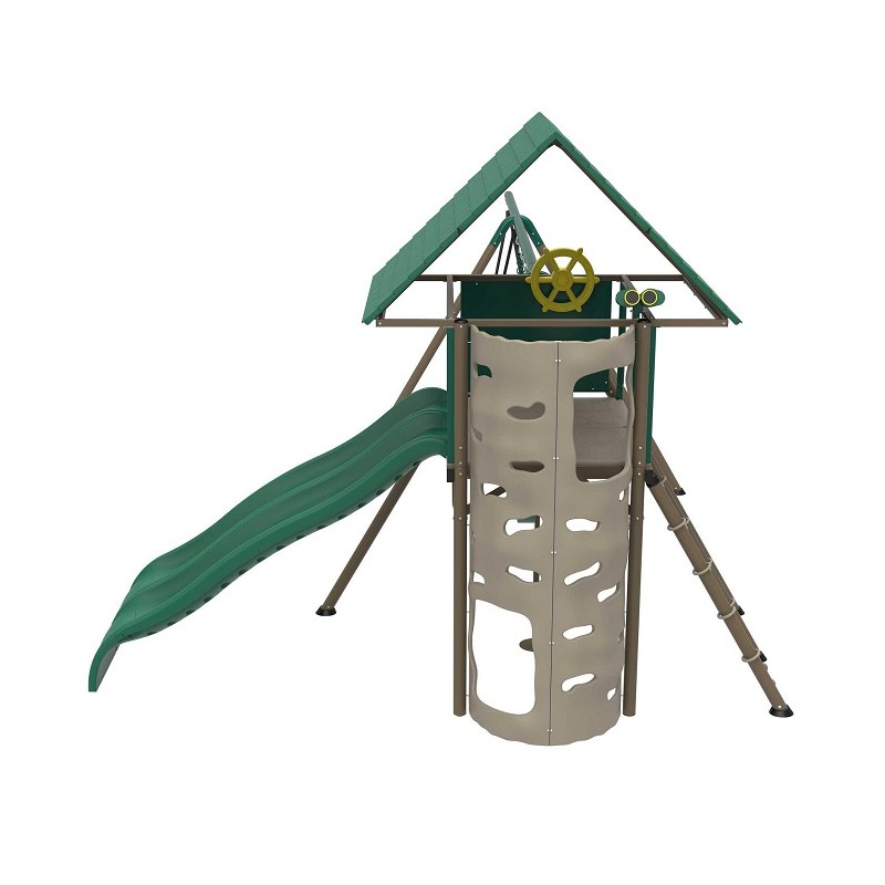 Lifetime Big Stuff Two-Slide Swing Set With Clubhouse (91079) - Image 3