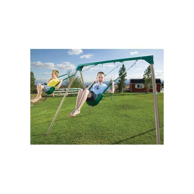 Lifetime Heavy-Duty A-Frame Metal Swing Set Kit - Earthtone (290038) - Image 3
