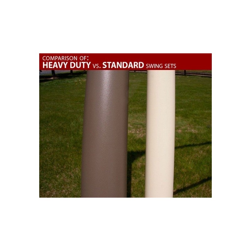 Lifetime Heavy-Duty A-Frame Metal Swing Set Kit - Earthtone (290038) - Image 5