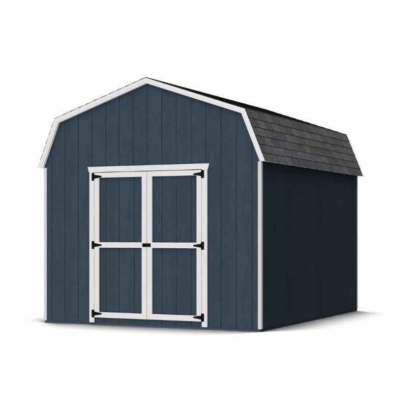 Little Cottage Co. 10x12 Value Gambrel Barn Shed Kit W/ 6' Sidewalls (10x12 VGB-6-PC)