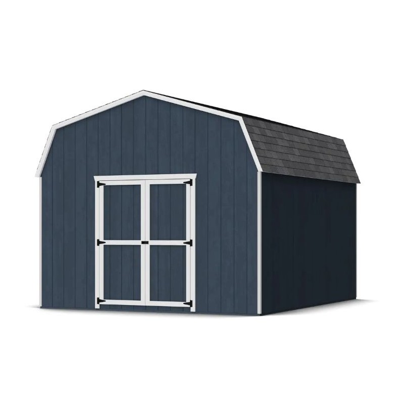 Little Cottage Co. 12x16 Value Gambrel Barn Shed Kit W/ 6' Sidewalls (12x16 VGB-6-PC)