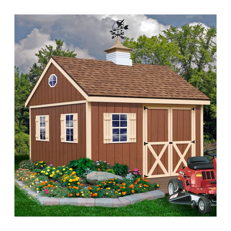 Best Barns Mansfield 12x12 Wood Storage Shed Kit (Mansfield_1212) - Image 4