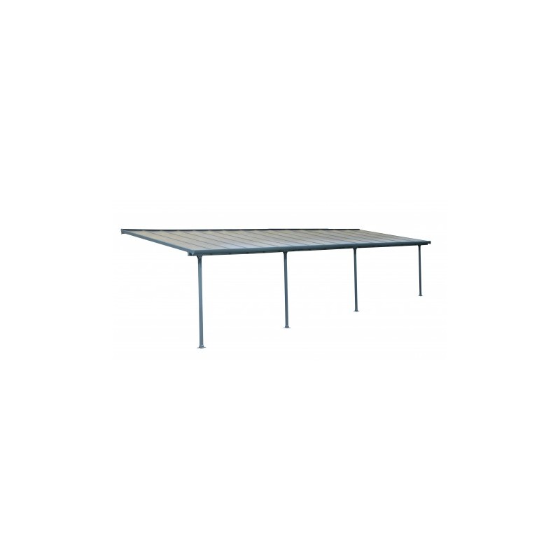 Palram – Canopia 10x38 Feria Steel Patio Cover Kit - Gray (HG9438) - Image 3
