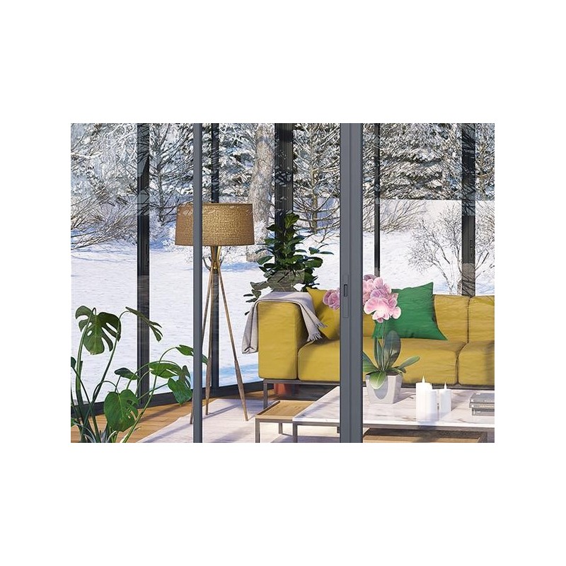 Palram – Canopia 19.5x17 Garda Aluminum Enclosed Gazebo Kit - Gray (HG9185) - Image 3