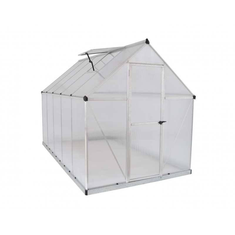Palram – Canopia 6x10 Mythos Hobby Greenhouse Kit - Silver (HG5010)