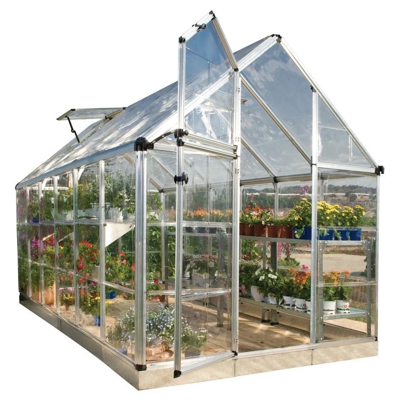 Palram – Canopia 6x12 Snap & Grow Hobby Greenhouse Kit - Silver (HG6012)