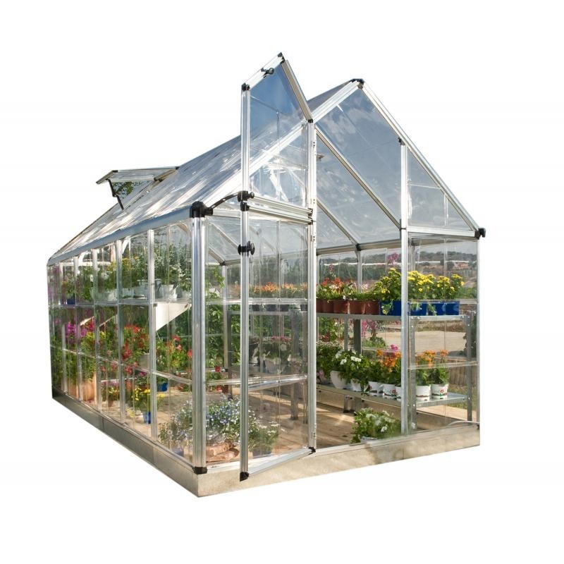 Palram – Canopia 6x16 Snap & Grow Hobby Greenhouse Kit - Silver (HG6016)