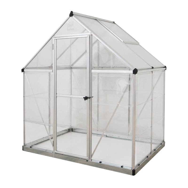 Palram – Canopia 6x4 Hybrid Greenhouse Kit - Silver (HG5504)