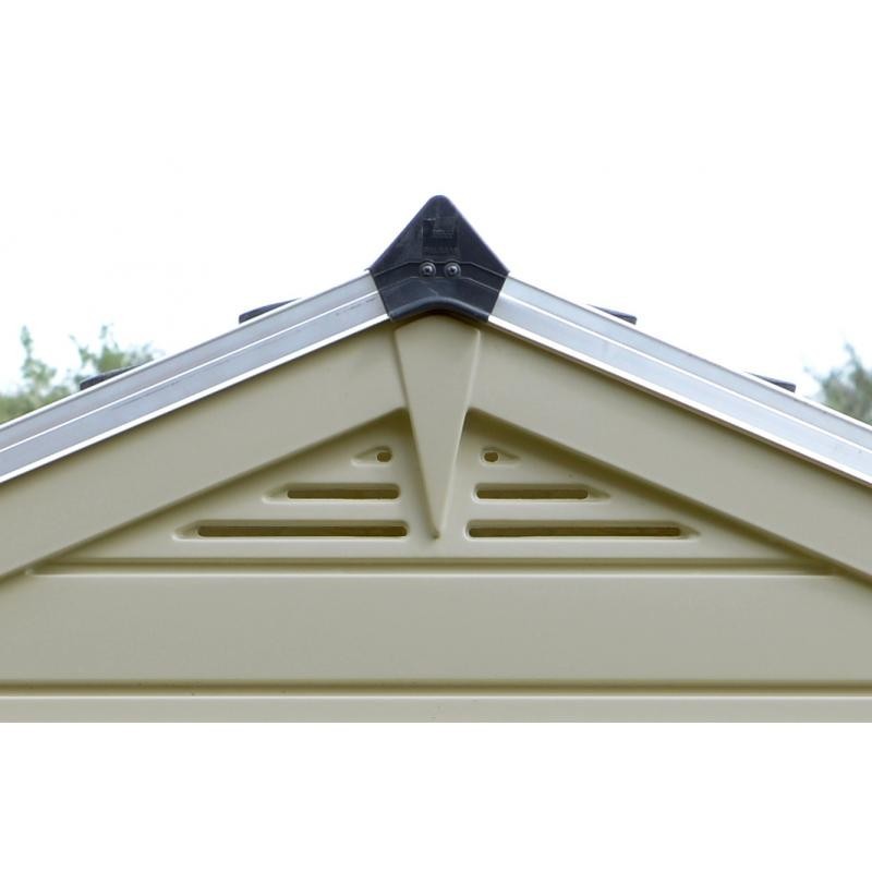Palram – Canopia 6x8 Skylight Storage Shed Kit - Tan (HG9608T) - Image 7