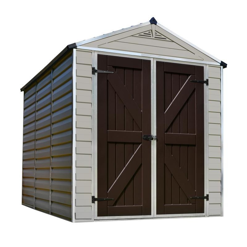 Palram – Canopia 6x8 Skylight Storage Shed Kit - Tan (HG9608T)