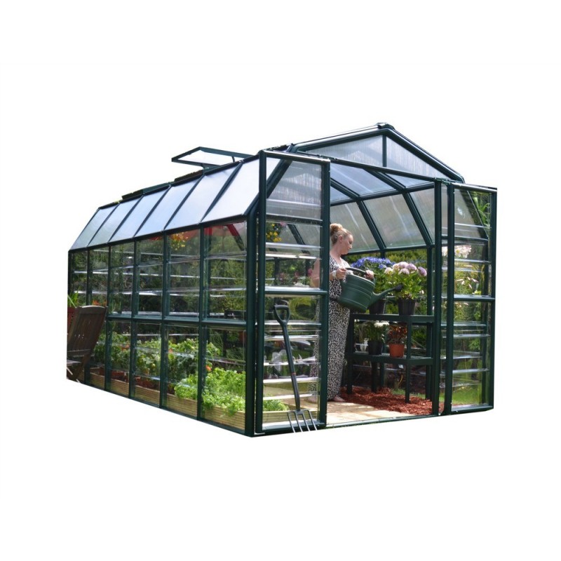 Palram – Canopia 8x12 Grand Gardener 2 Greenhouse Kit - Clear (HG7212C)