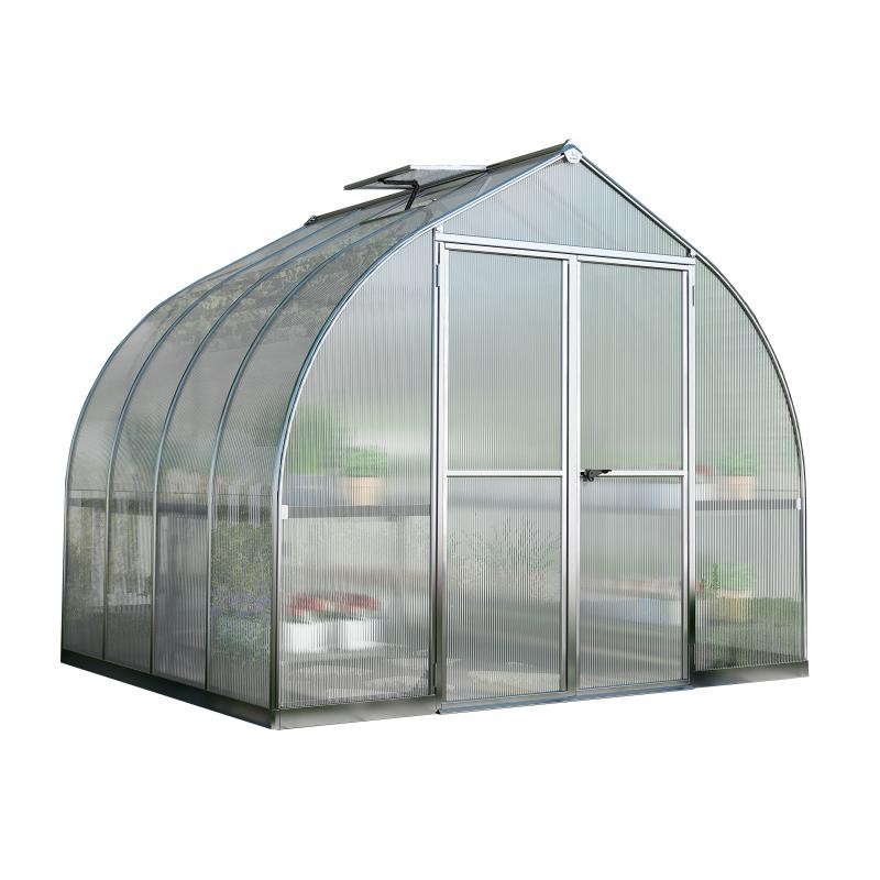 Palram – Canopia 8x16 Bella Hobby Greenhouse Kit - Silver (HG5416)