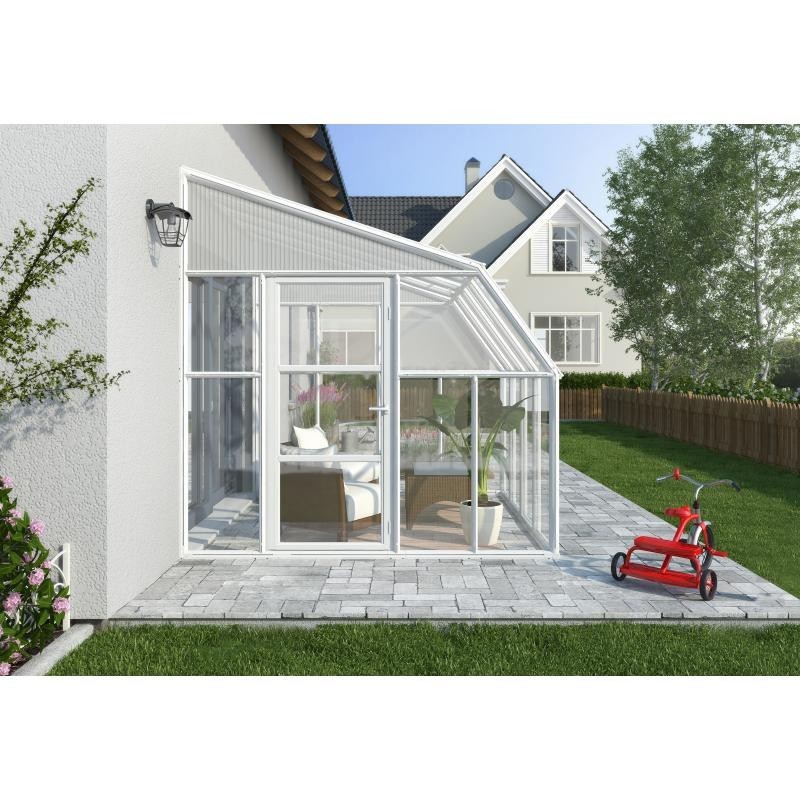 Palram Canopia 8x18 Sun Room 2 Greenhouse Kit - White (HG7618) - Image 3