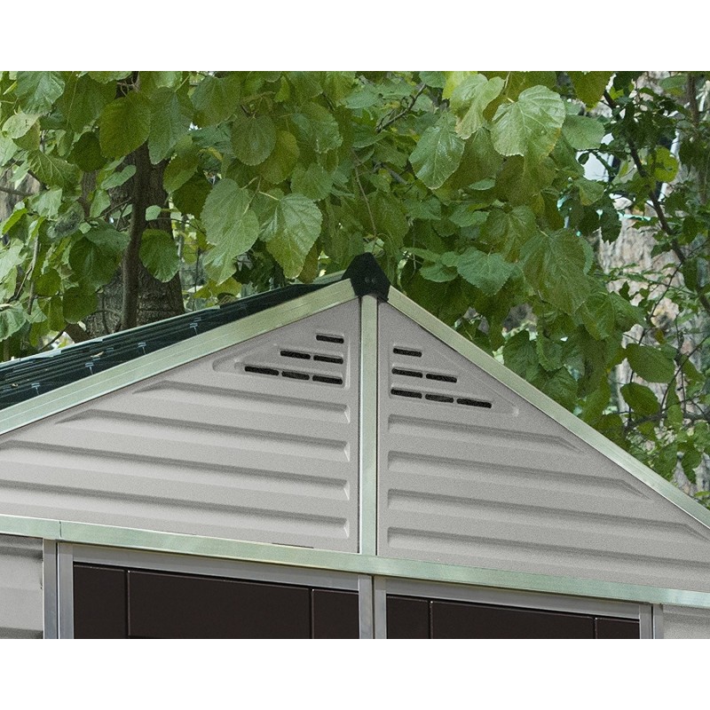 Palram – Canopia 8x20 Skylight Storage Shed Kit - Tan (HG9820T) - Image 6