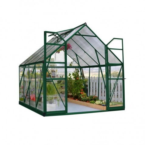 Palram – Canopia 8x8 Balance Hobby Greenhouse Kit - Green (HG6108G)