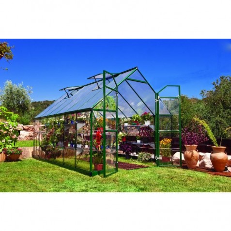 Palram – Canopia Balance Hobby 8x12 Greenhouse Kit - Green (HG6112G)