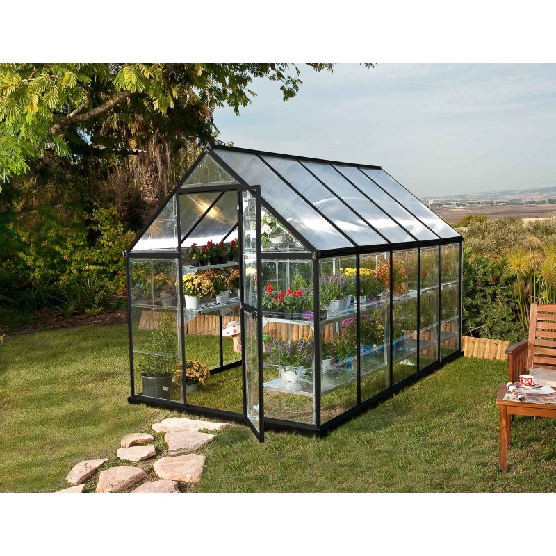 Palram - Canopia Hybrid 6' X 10' Greenhouse - Gray (HG5510Y)
