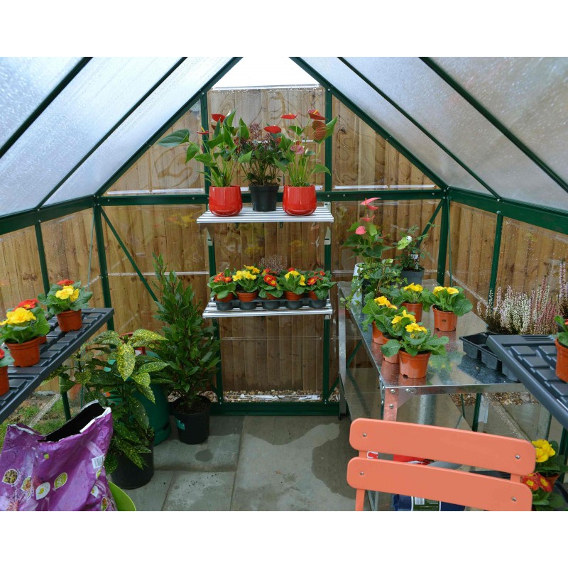 Palram - Canopia Hybrid 6' X 10' Greenhouse - Green (HG5510G) - Image 4