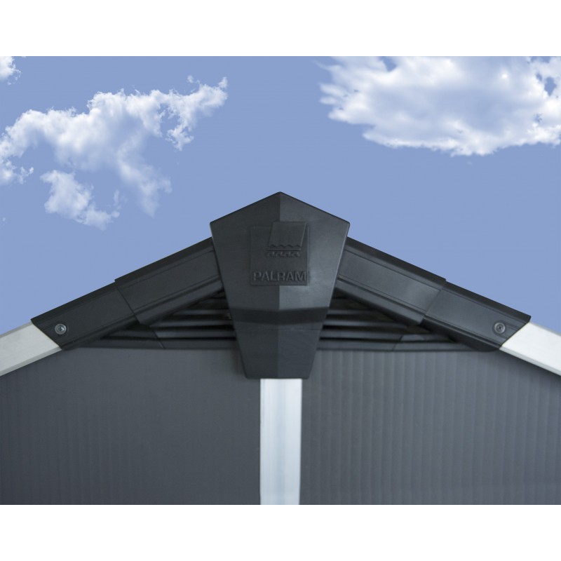 Palram – Canopia Yukon 11x21 Plastic Shed Kit - Gray (HG9921SGY) - Image 3