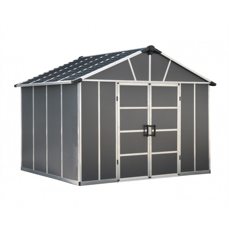 Palram – Canopia Yukon 11x21 Plastic Shed Kit - Gray (HG9921SGY)