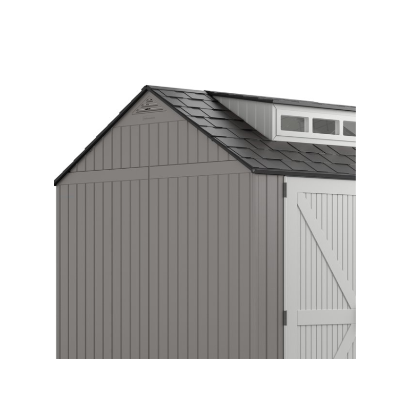 Rubbermaid 10.5FT X 7FT EASY INSTALL SHED - GRAY (2191911) - Image 5
