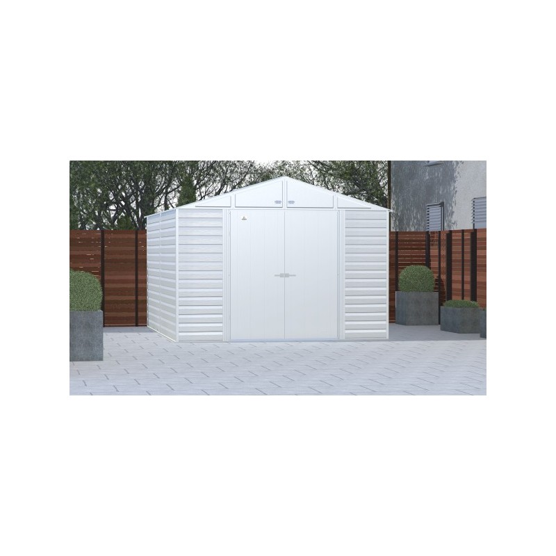 Arrow Select 10x12 Steel Storage Shed Kit - Flute Grey (SCG1012FG) - Image 4