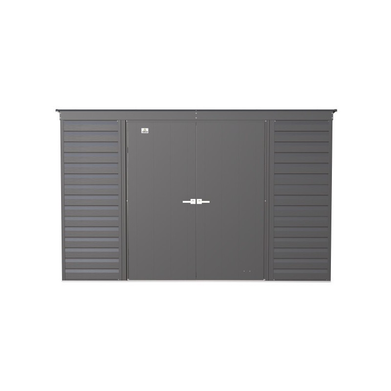 Arrow Select 10x4 Steel Storage Shed Kit - Charcoal (SCP104CC) - Image 3