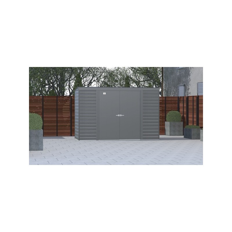 Arrow Select 10x4 Steel Storage Shed Kit - Charcoal (SCP104CC) - Image 4