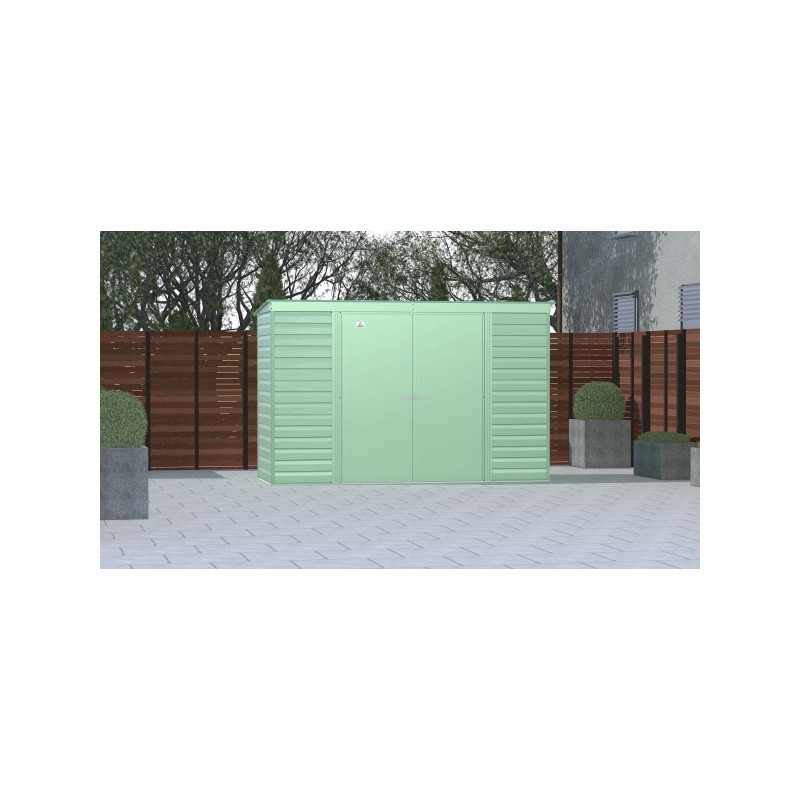 Arrow Select 10x4 Steel Storage Shed Kit - Sage Green (SCP104SG) - Image 4
