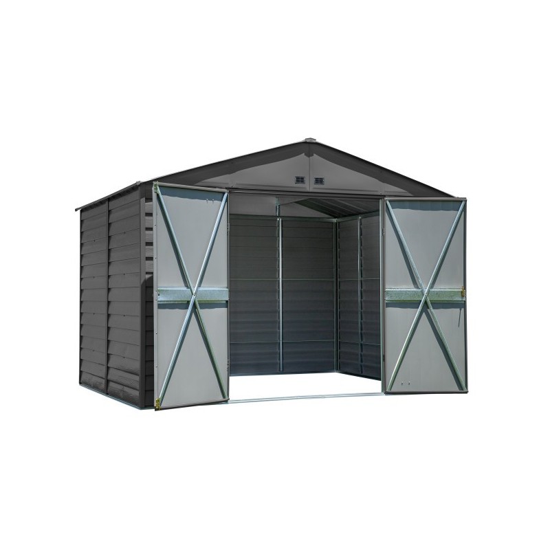 Arrow Select 10x8 Steel Storage Shed Kit - Charcoal (SCG108CC) - Image 3