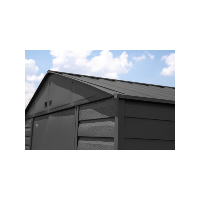 Arrow Select 10x8 Steel Storage Shed Kit - Charcoal (SCG108CC) - Image 5