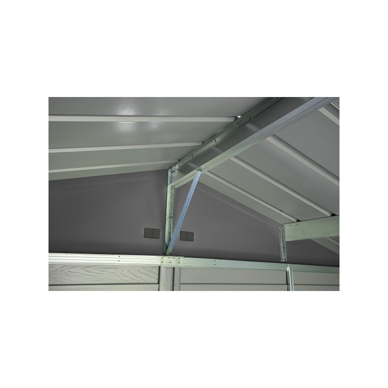 Arrow Select 10x8 Steel Storage Shed Kit - Charcoal (SCG108CC) - Image 6