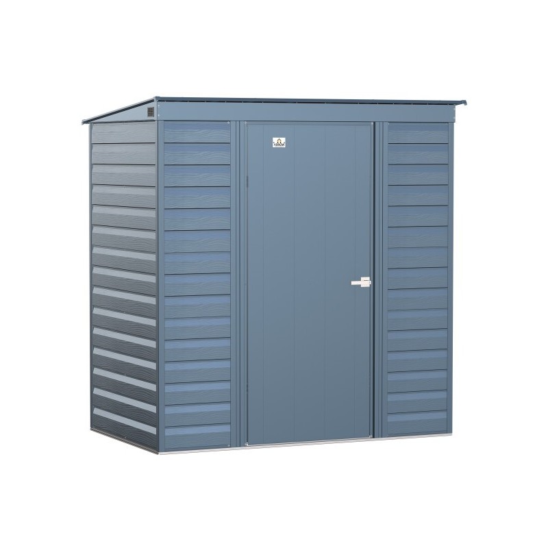 Arrow Select 6x4 Steel Storage Shed Kit - Blue Grey (SCP64BG)