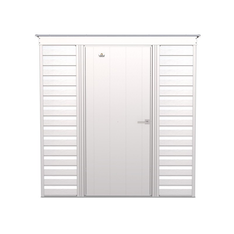 Arrow Select 6x4 Steel Storage Shed Kit - Flute Grey (SCP64FG) - Image 3