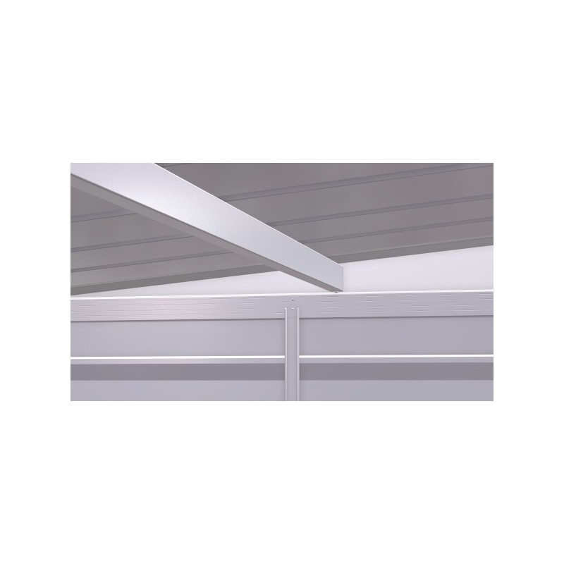 Arrow Select 6x4 Steel Storage Shed Kit - Flute Grey (SCP64FG) - Image 6
