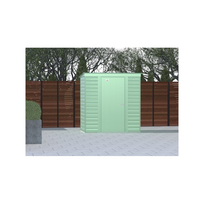 Arrow Select 6x4 Steel Storage Shed Kit - Sage Green (SCP64SG) - Image 4