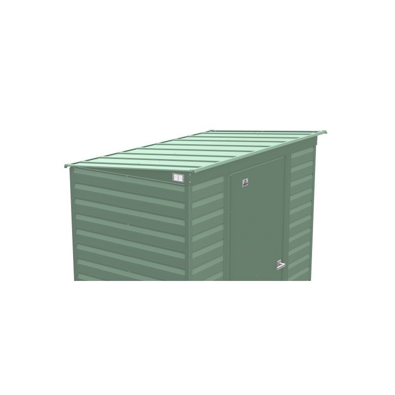 Arrow Select 6x4 Steel Storage Shed Kit - Sage Green (SCP64SG) - Image 5