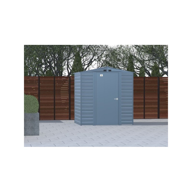 Arrow Select 6x5 Steel Storage Shed Kit - Blue Grey (SCG65BG) - Image 4