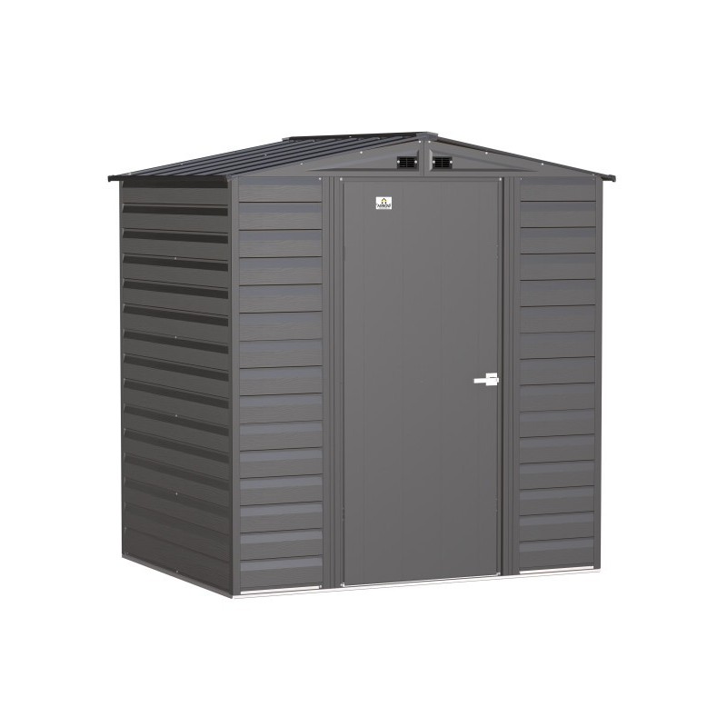 Arrow Select 6x5 Steel Storage Shed Kit - Charcoal (SCG65CC)
