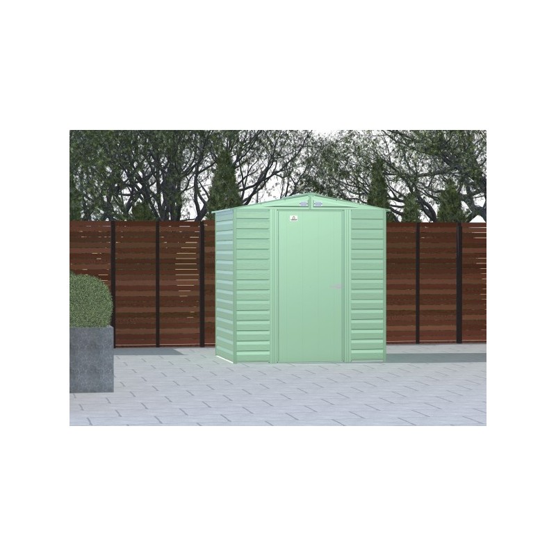 Arrow Select 6x5 Steel Storage Shed Kit - Sage Green (SCG65SG) - Image 4