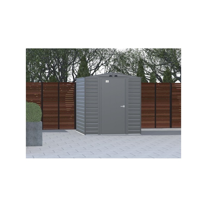 Arrow Select 6x7 Steel Storage Shed Kit - Charcoal (SCG67CC) - Image 4