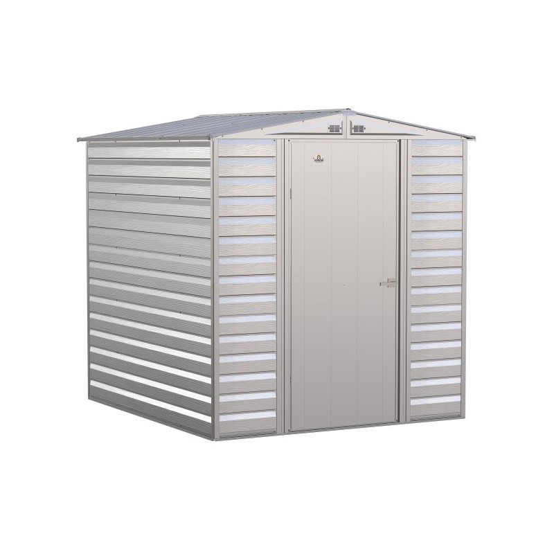 Arrow Select 6x7 Steel Storage Shed Kit - Flute Grey (SCG67FG)