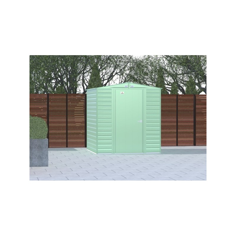 Arrow Select 6x7 Steel Storage Shed Kit - Sage Green (SCG67SG) - Image 4