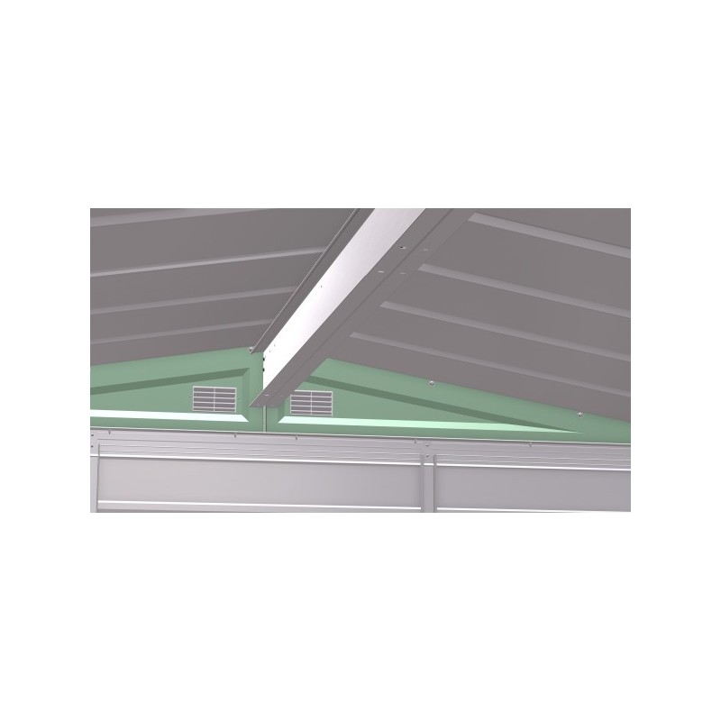 Arrow Select 6x7 Steel Storage Shed Kit - Sage Green (SCG67SG) - Image 6